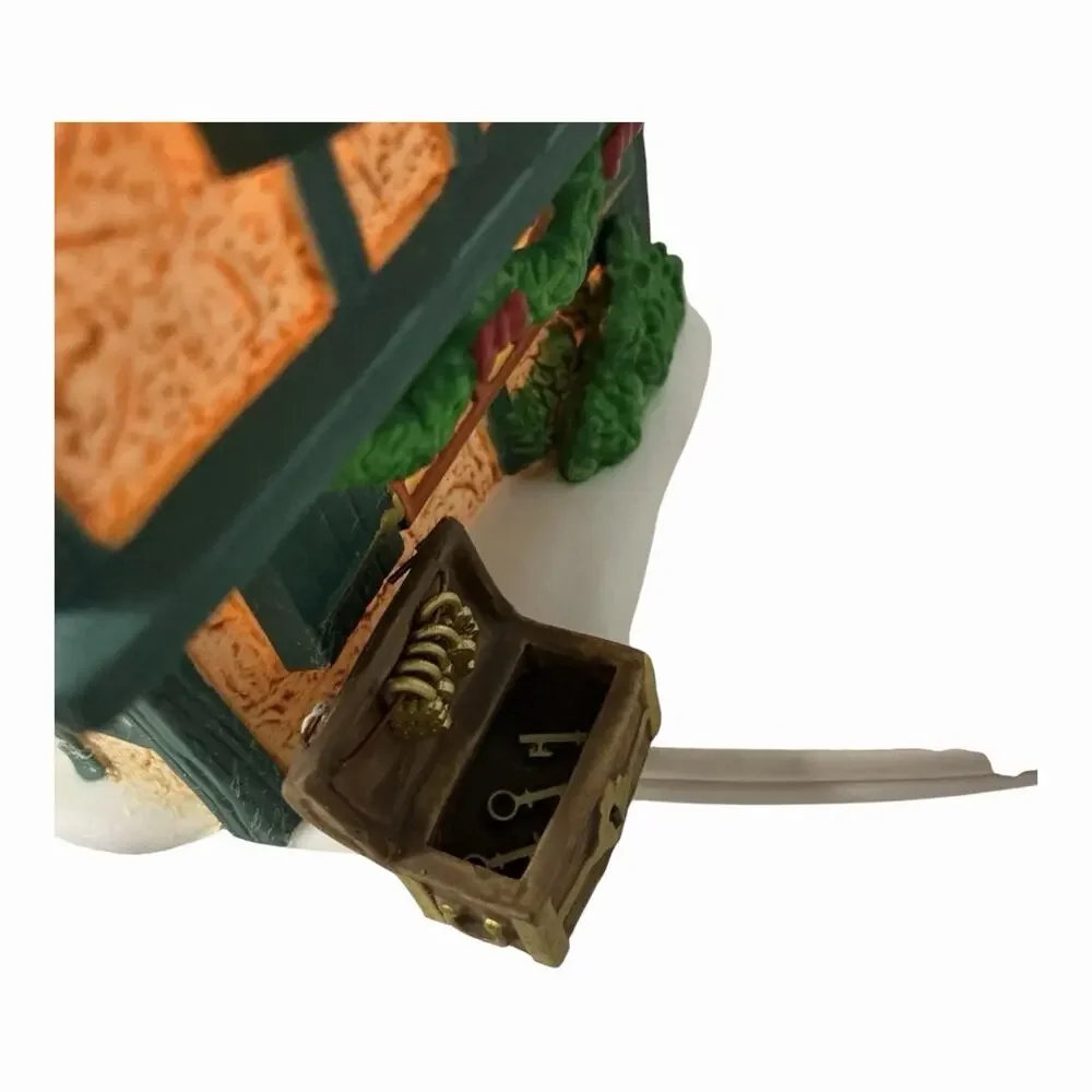 Vintage 1999 Dept 56 Dickens Village The Spider Box Locks #58448 Locksmith EUC